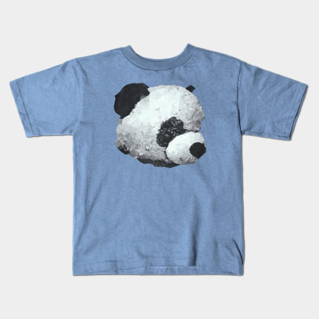 Panda Bear Portrait Kids T-Shirt by DyrkWyst